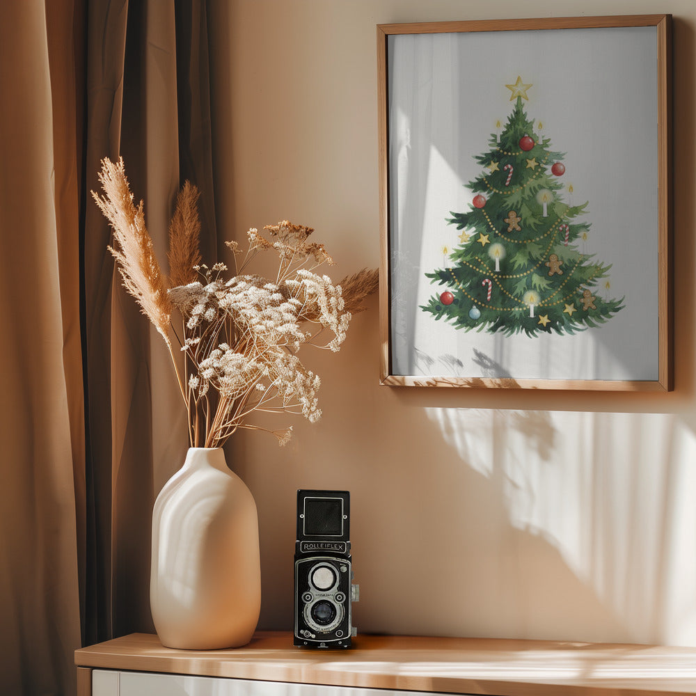 My Little Christmas Tree - Poster / Art Print - interiör