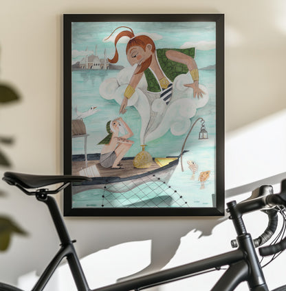 The Fisherman and the Jinni - Poster / Art Print - interiör