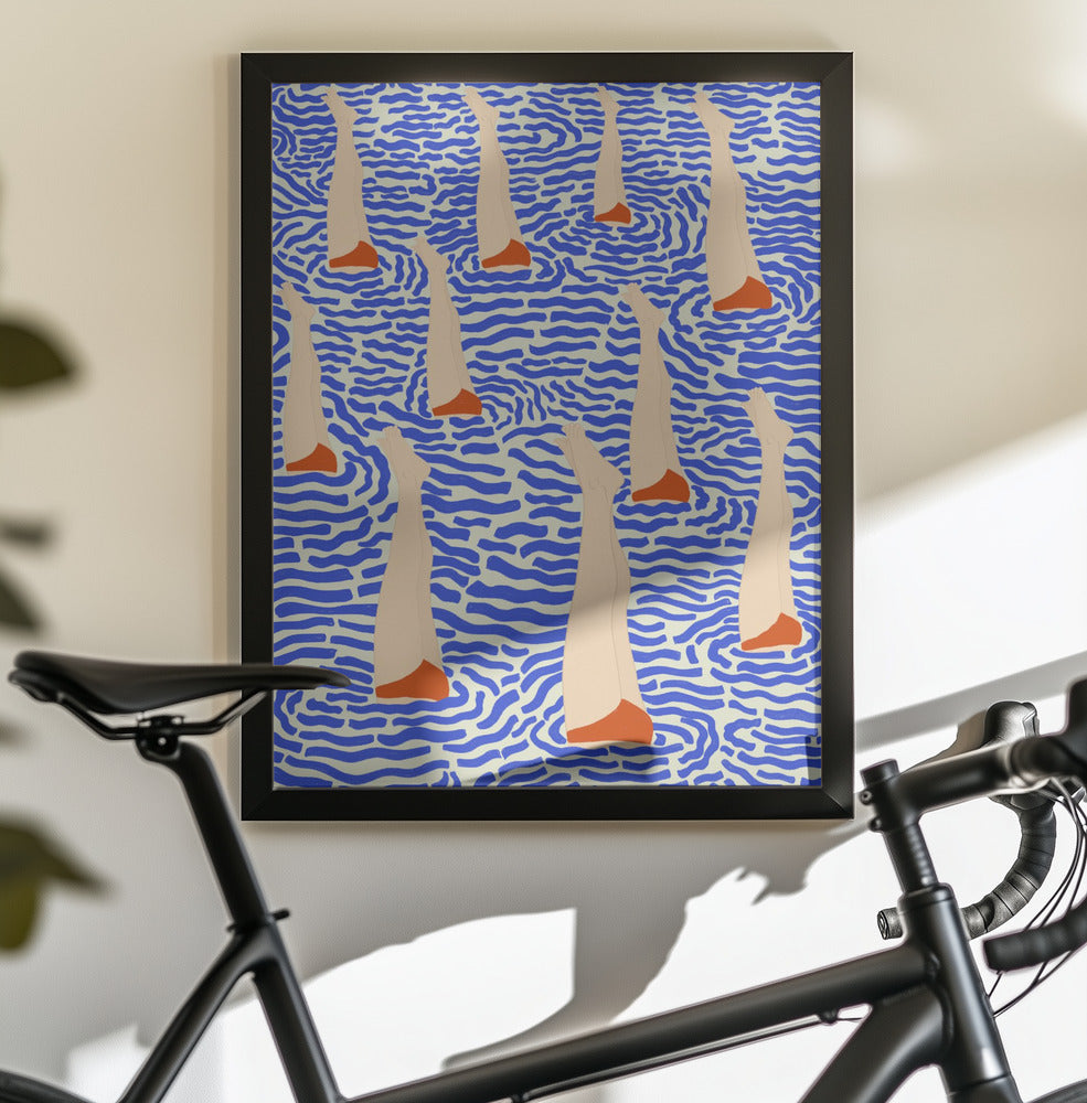 Bañistas - Poster / Art Print - interiör