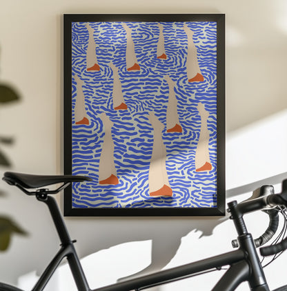 Bañistas - Poster / Art Print - interiör