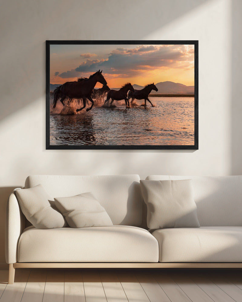 WATER HORSES - Poster / Art Print - interiör
