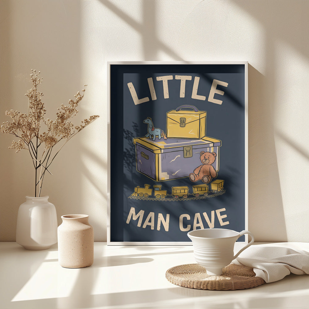 Little Man Cave - Poster / Art Print - interiör