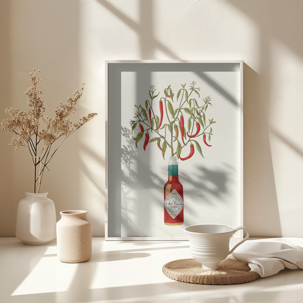 Chili Pepper Plant - Poster / Art Print - interiör