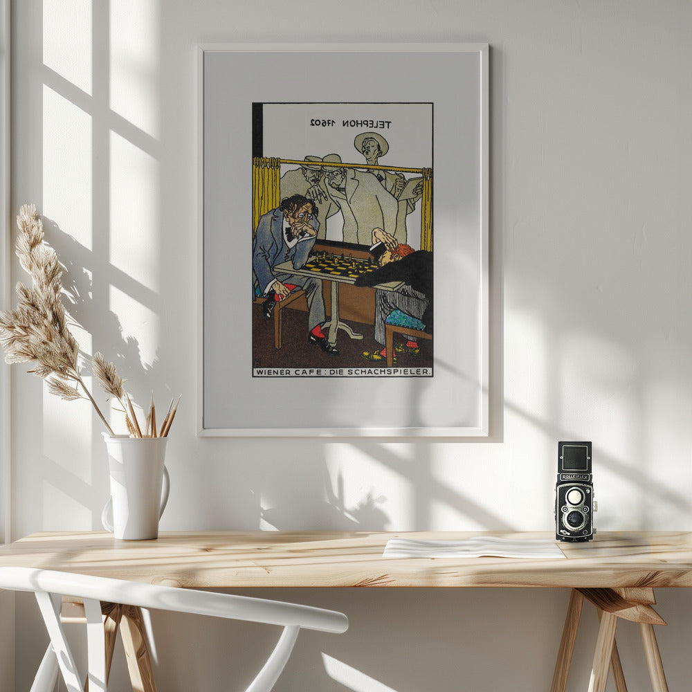 Viennese Café  the Chess Players - Poster / Art Print - interiör