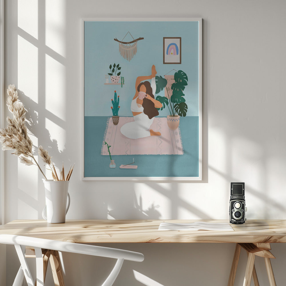 Yoga Time - Poster / Art Print - interiör