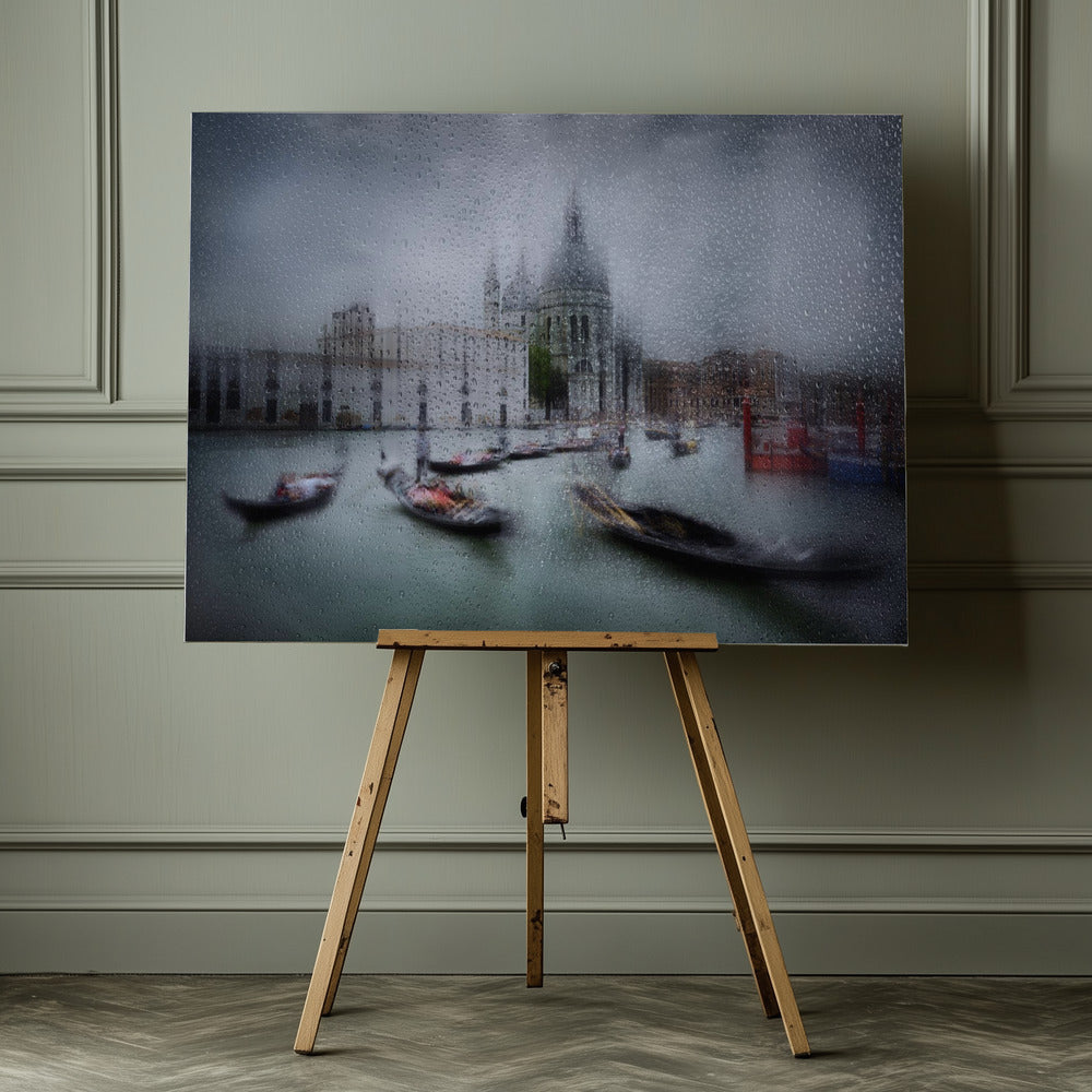 It was raining in Venice - Poster / Art Print - interiör