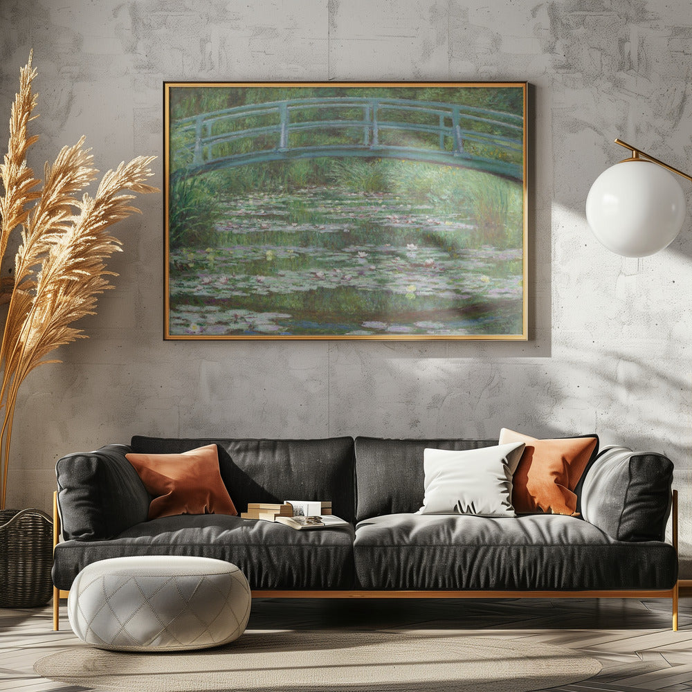 Japanese Footbridge 1899 - Poster / Art Print - interiör