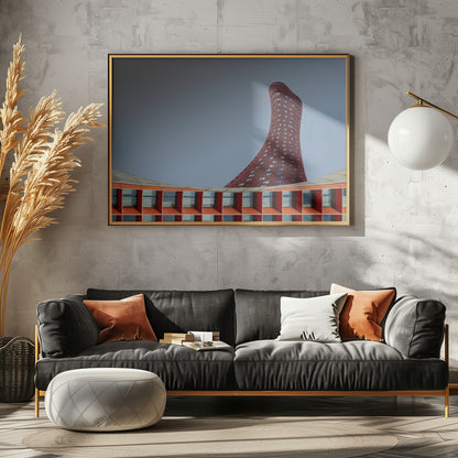 The Red Tower - Poster / Art Print - interiör
