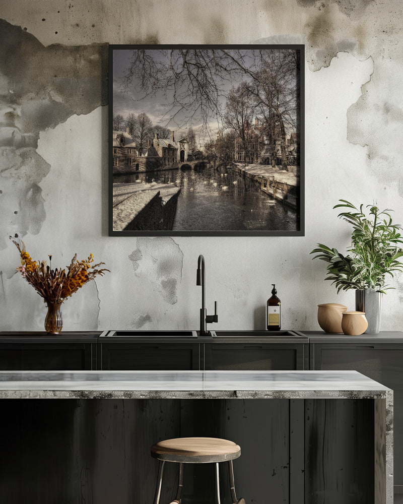 Bruges in Christmas dress - Poster / Art Print - interiör