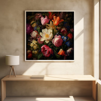 Fa Vintage Floral 57 - Poster / Art Print - interiör
