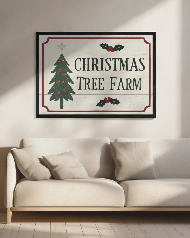 Christmas Tree Farm - Poster / Art Print - interiör