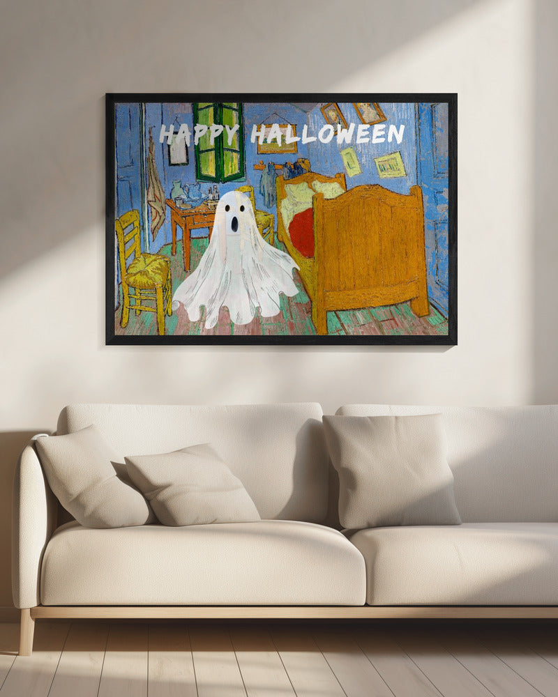 Happy Halloween Van Gogh Collage - Poster / Art Print - interiör