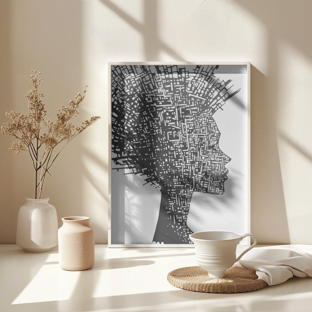 Face In Profile - Poster / Art Print - interiör