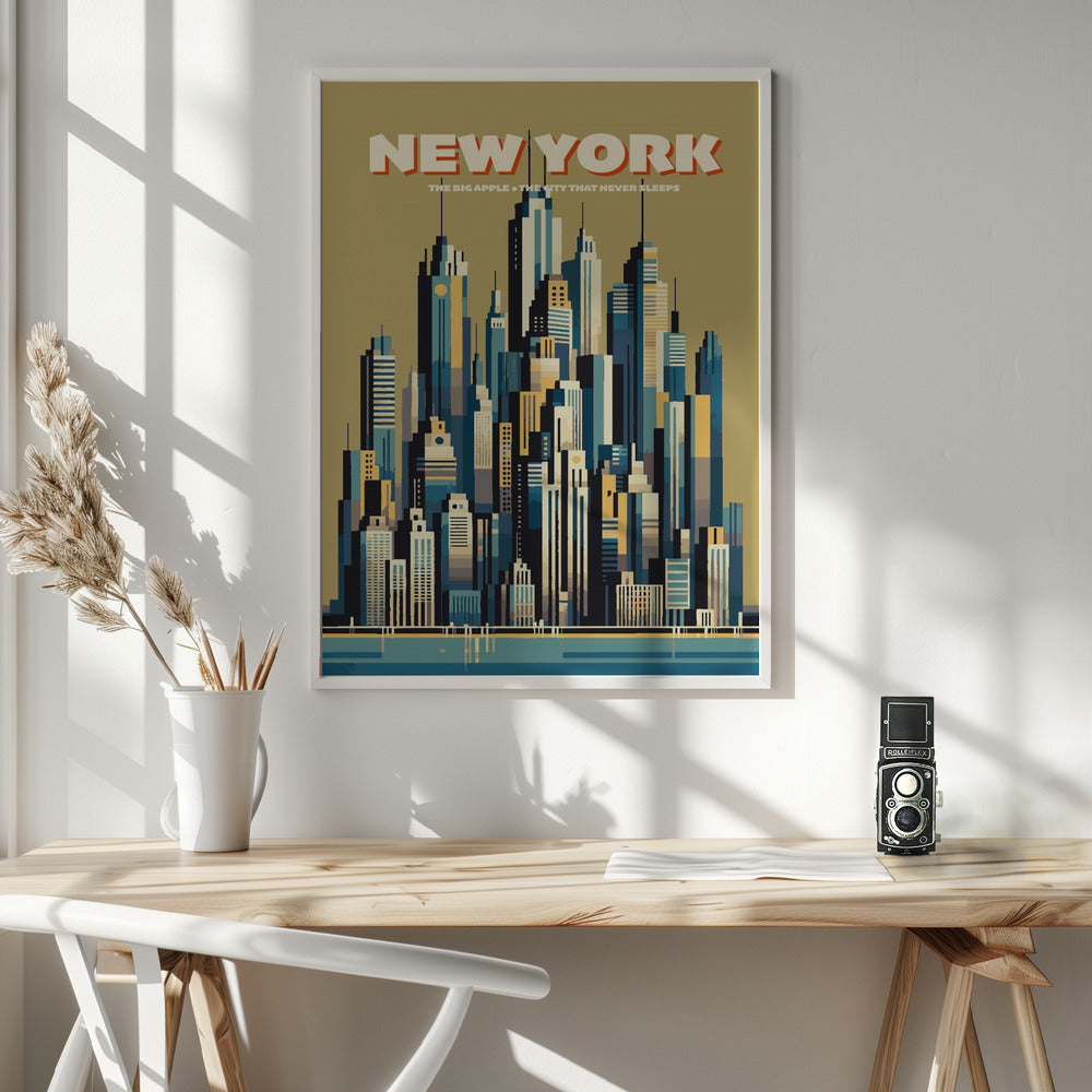 New York Skyline - Poster / Art Print - interiör
