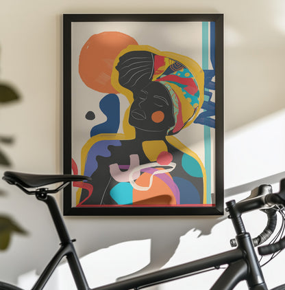 Modern Abstract Woman 3 - Poster / Art Print - interiör