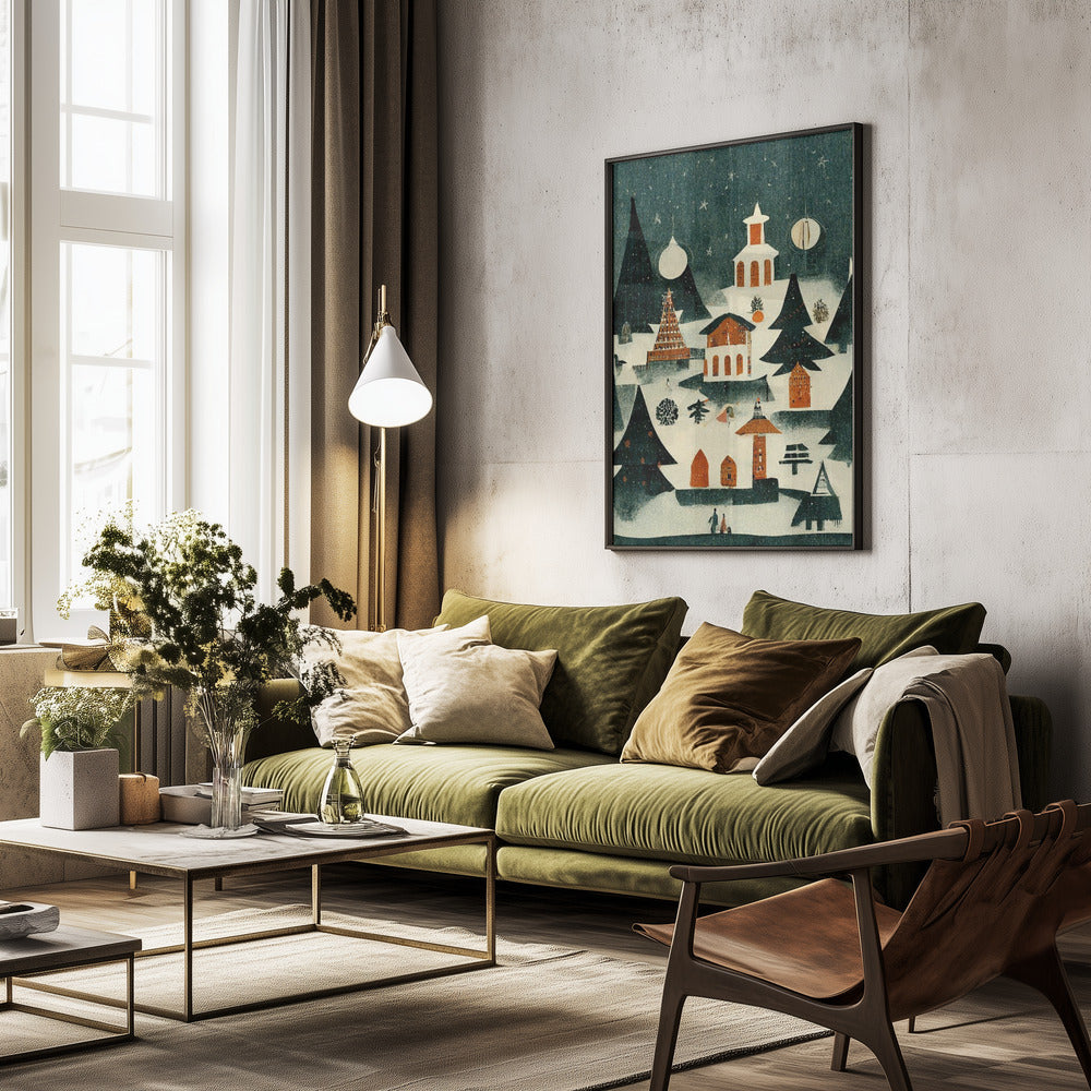 Before Christmas - Poster / Art Print - interiör