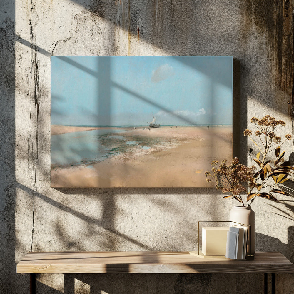 Beach At Low Tide - Poster / Art Print - interiör