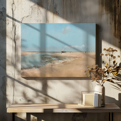 Beach At Low Tide - Poster / Art Print - interiör