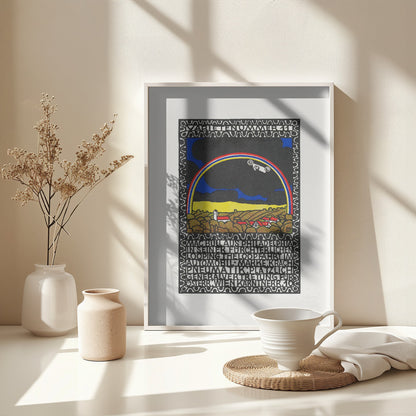 Mac Bull From Philadelphia In His Frightful Loop the Loop Ride In His Car - Poster / Art Print - interiör