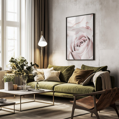 Pink Rose No 05 - Poster / Art Print - interiör