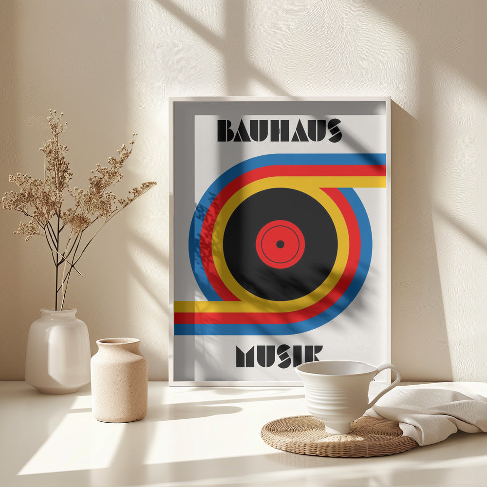 Bauhaus Musik Vinyl - Poster / Art Print - interiör