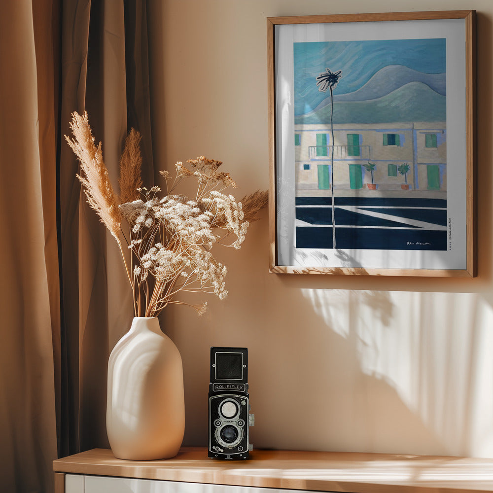 Alpes Maritimes With Palm Tree - Poster / Art Print - interiör