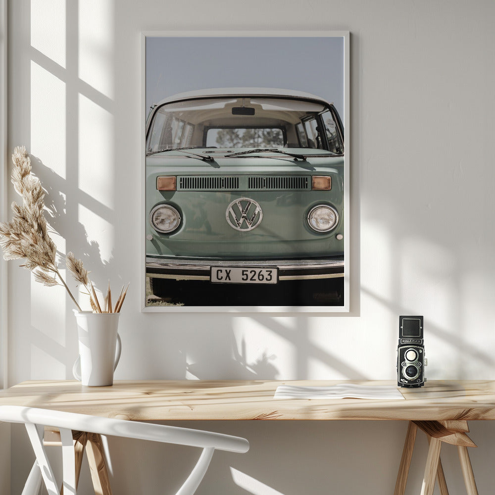 Vw Kombi - Poster / Art Print - interiör