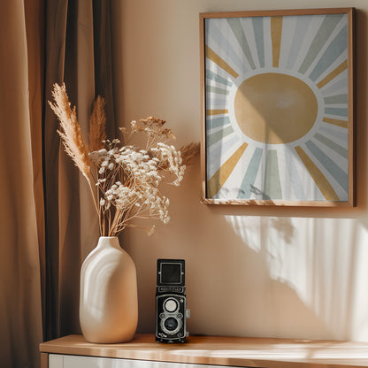 Radiant Sunburst - Poster / Art Print - interiör