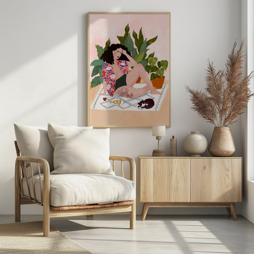 Sunday pizza - Poster / Art Print - interiör