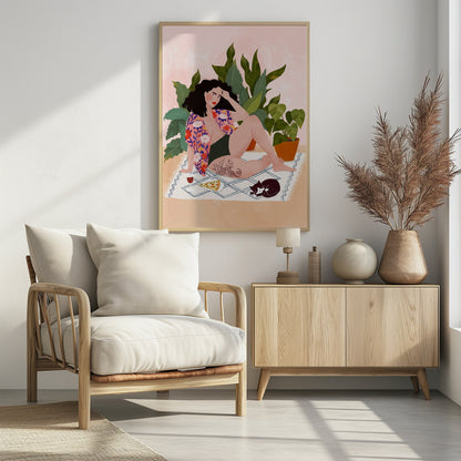 Sunday pizza - Poster / Art Print - interiör
