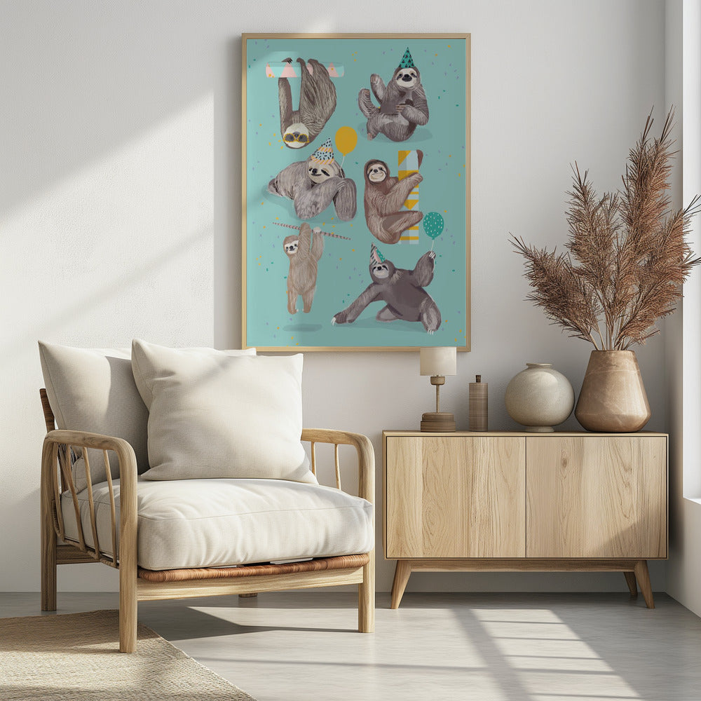 Sloth - Poster / Art Print - interiör