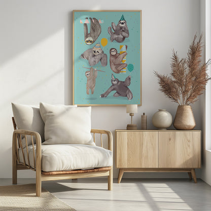 Sloth - Poster / Art Print - interiör