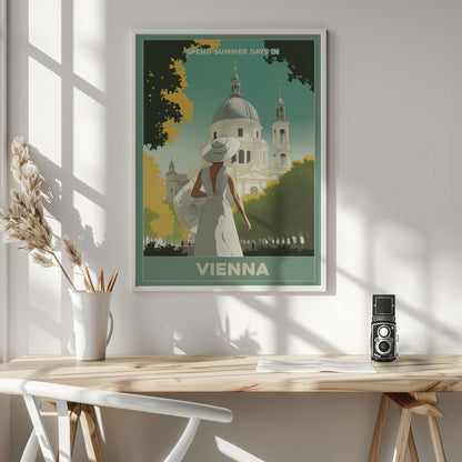 Vienna Summer Stroll - Poster / Art Print - interiör