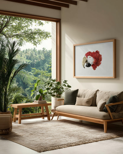Macaw - Poster / Art Print - interiör
