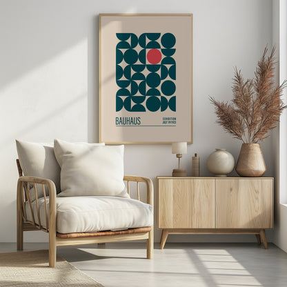 Bauhaus Mavi Kureler - Poster / Art Print - interiör