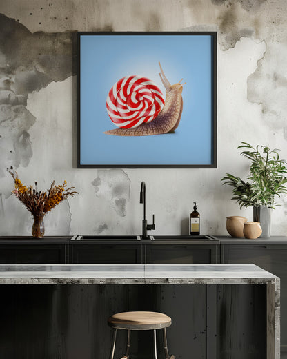Snail Candy - Poster / Art Print - interiör
