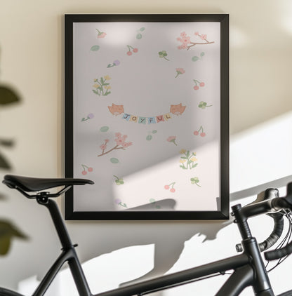 Falling in spring - Poster / Art Print - interiör