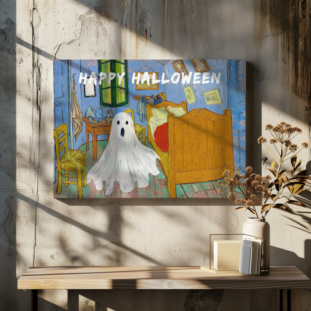 Happy Halloween Van Gogh Collage - Poster / Art Print - interiör