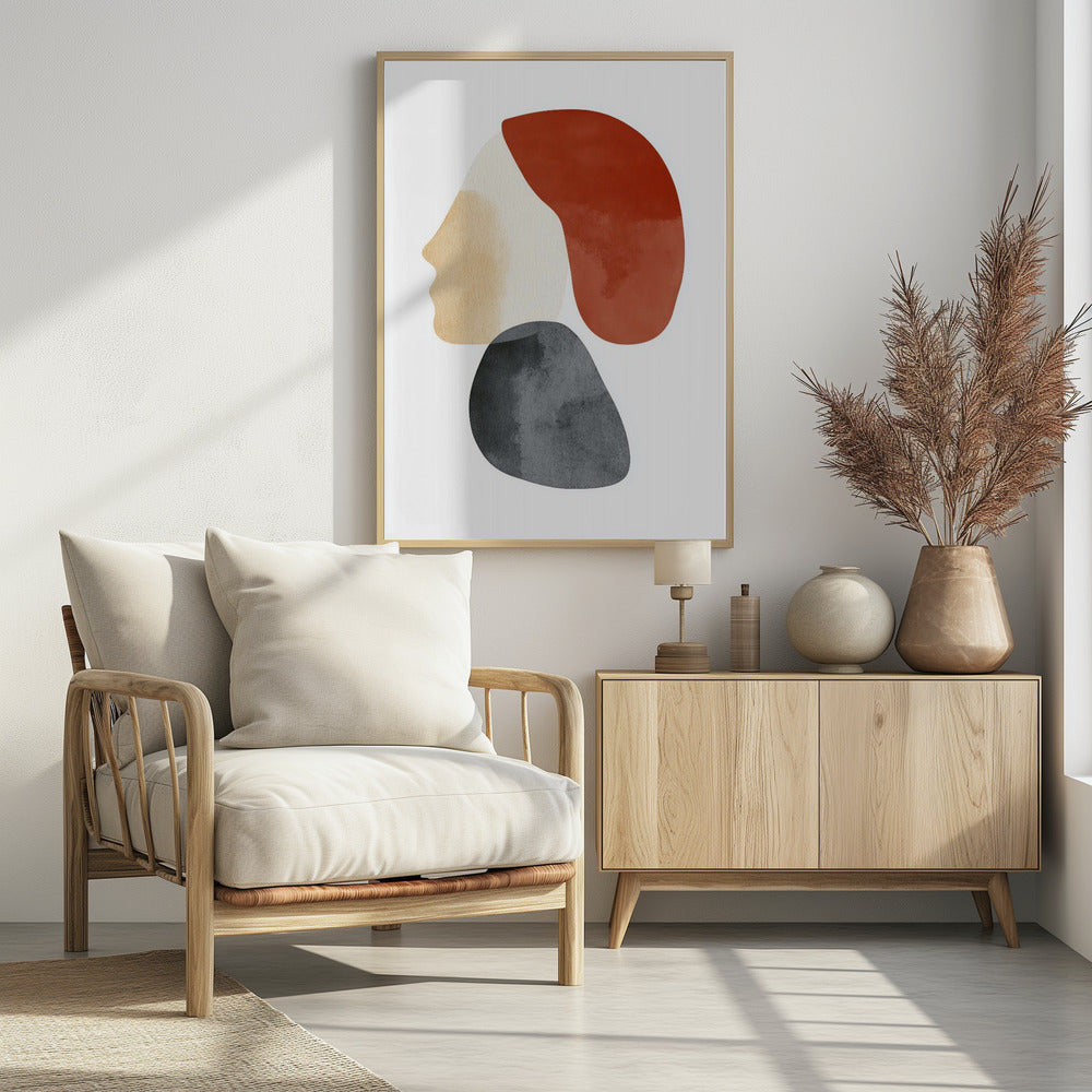 Abstract Minimalist Shapes No 1 - Poster / Art Print - interiör