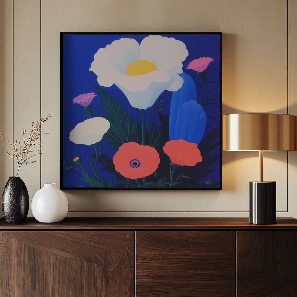 Fantasy Flowers - Poster / Art Print - interiör