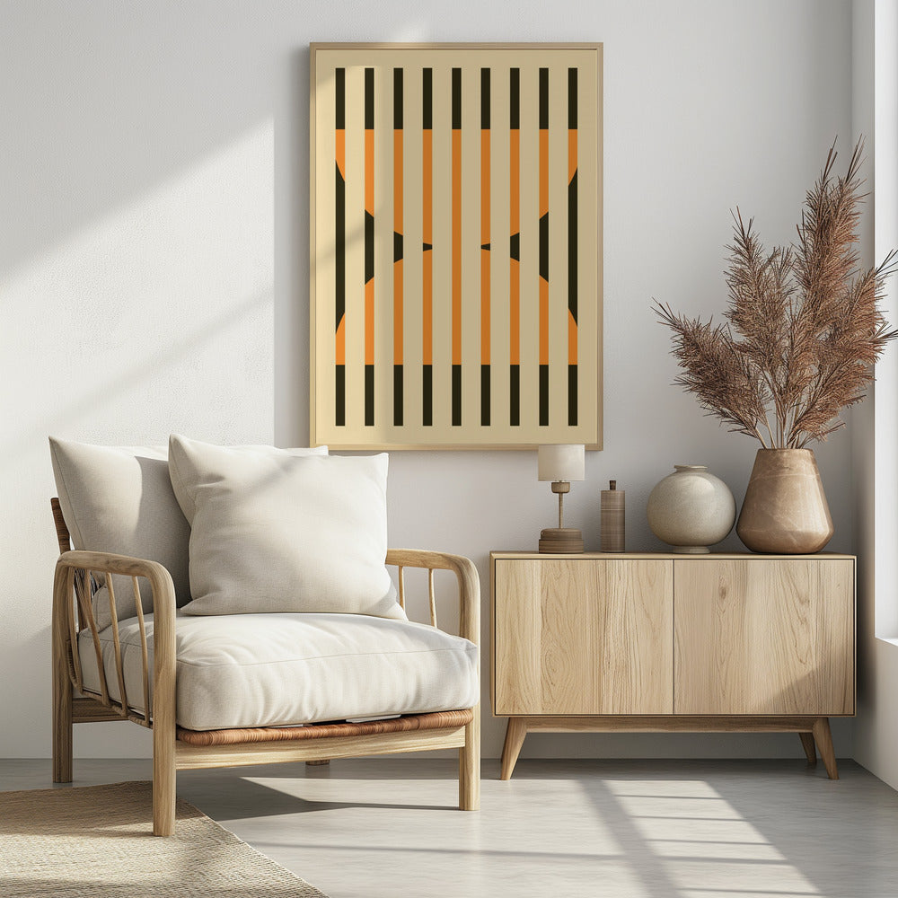 Faded Geometric #4 - Poster / Art Print - interiör