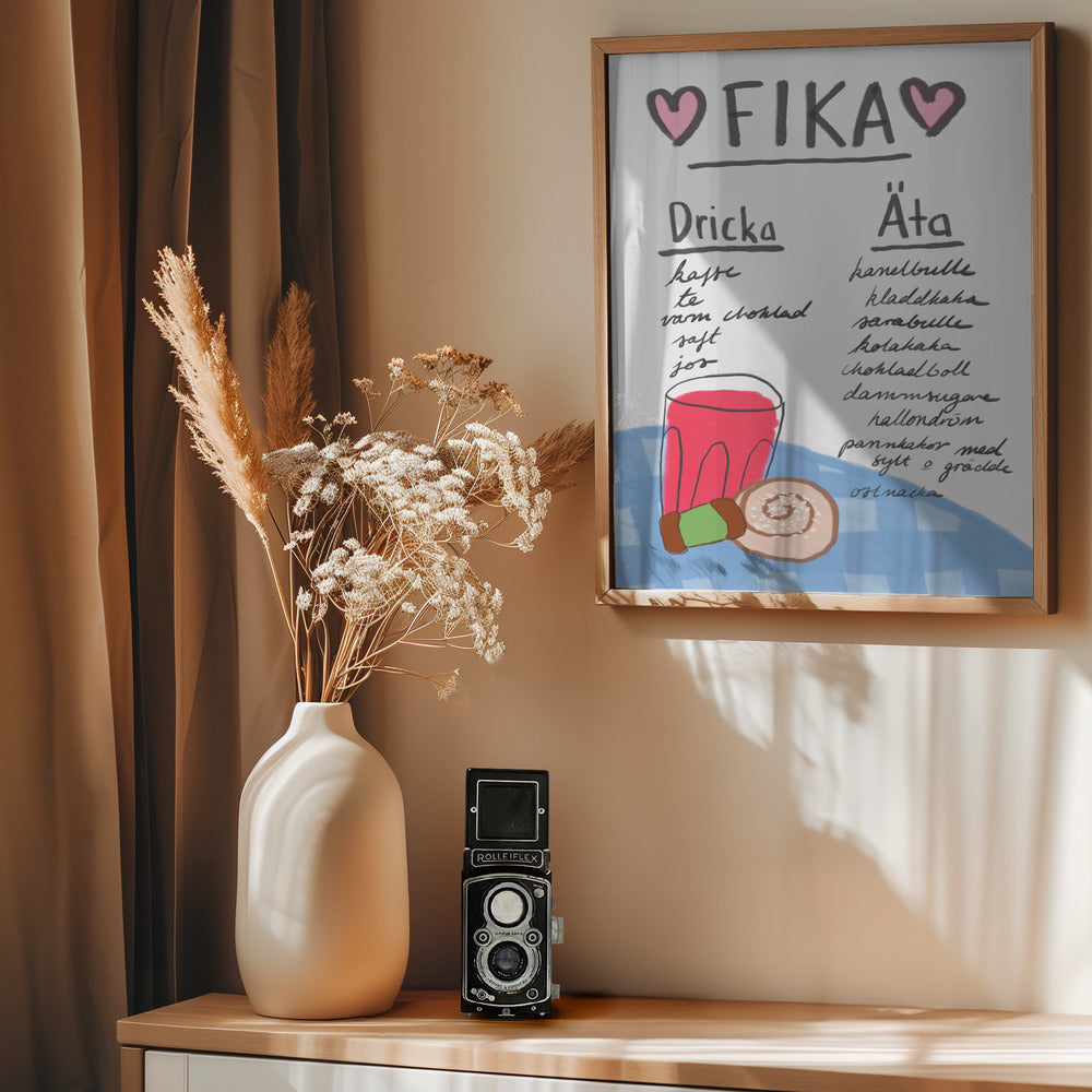 Fika - Poster / Art Print - interiör