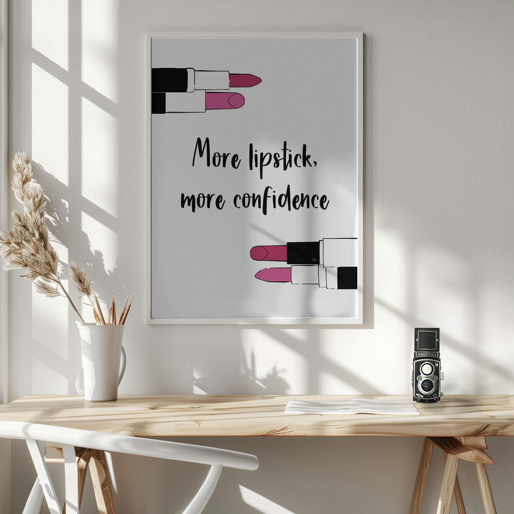More Lipstick - Poster / Art Print - interiör