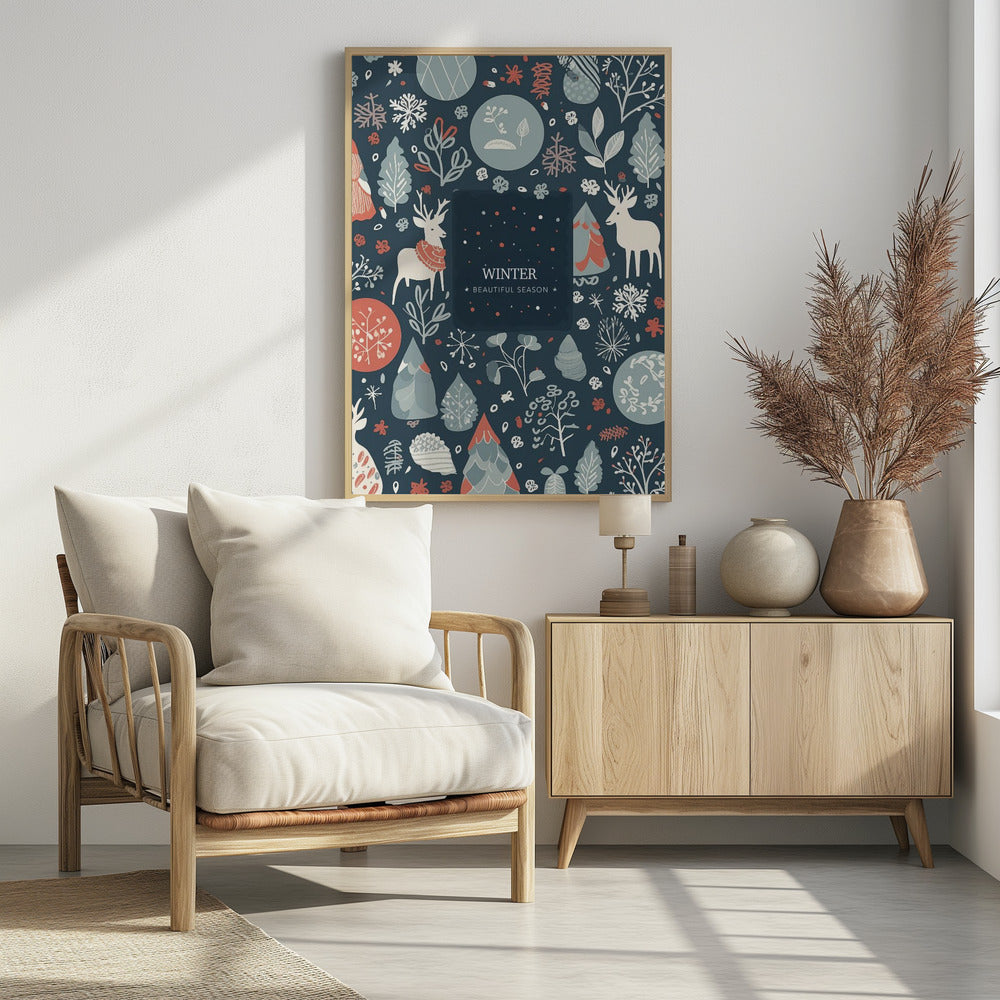 Winter Beautiful Season - Poster / Art Print - interiör