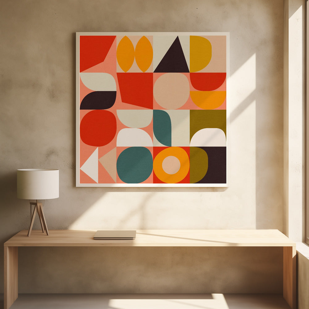 Bauhaus New 4 - Poster / Art Print - interiör