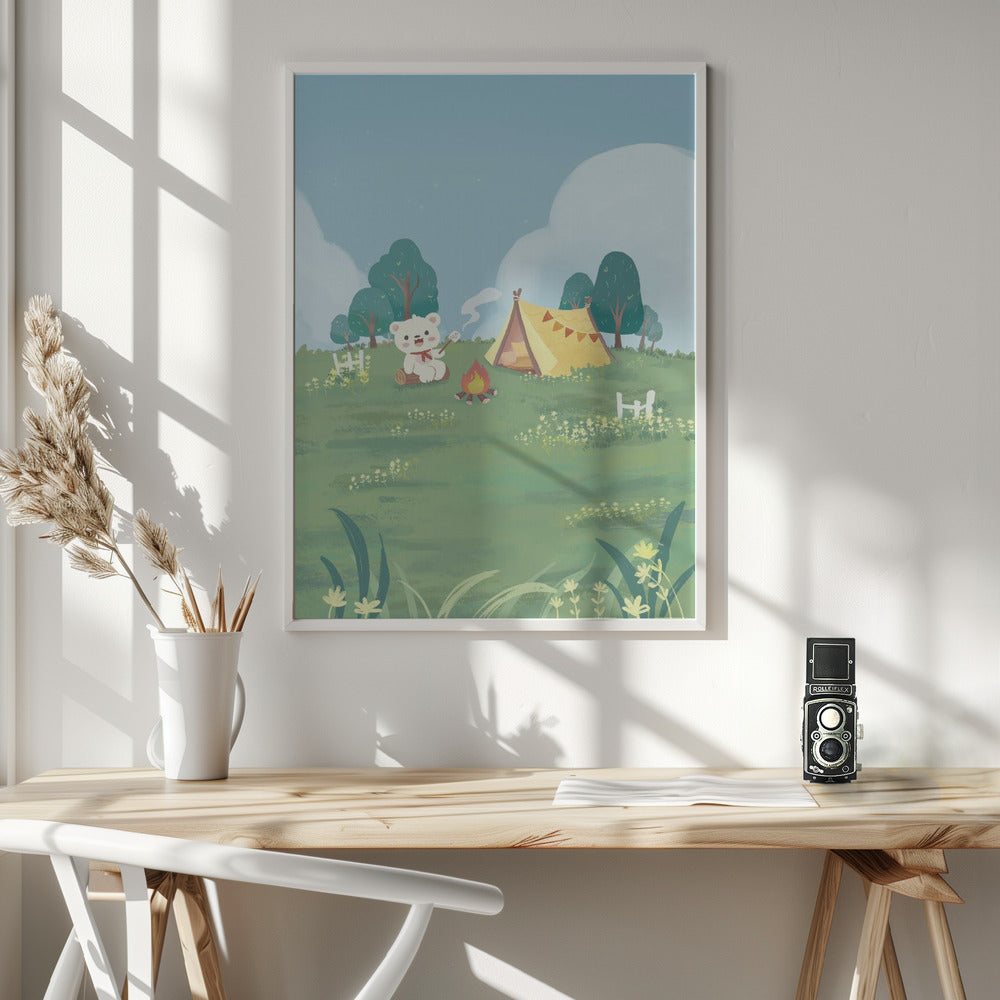 Bear's Picnic Day Out - Poster / Art Print - interiör