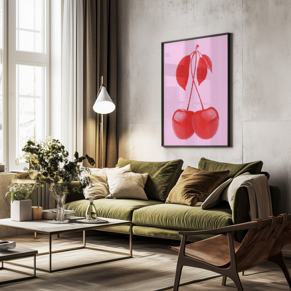 CHERRIES - Poster / Art Print - interiör