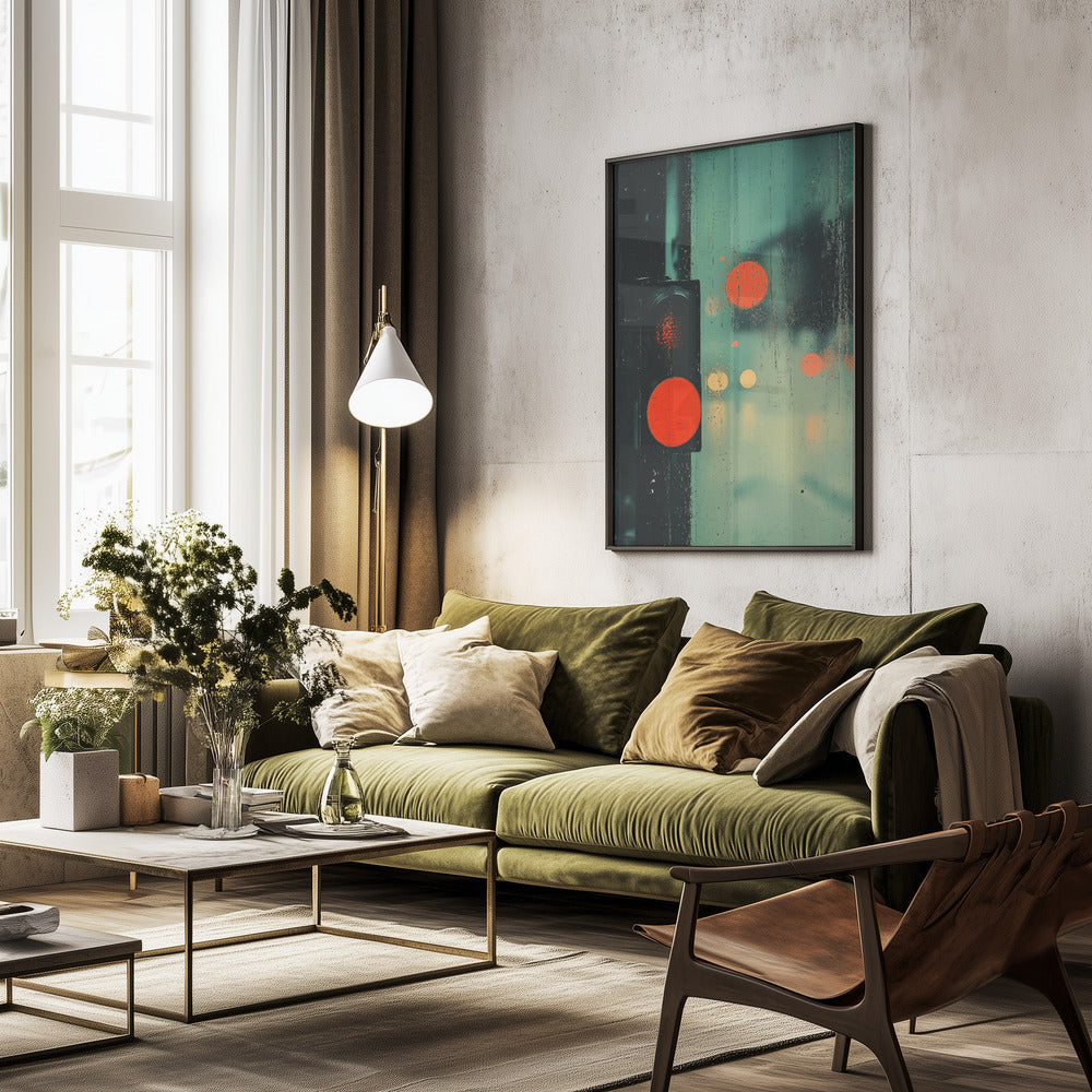 Red Light - Poster / Art Print - interiör