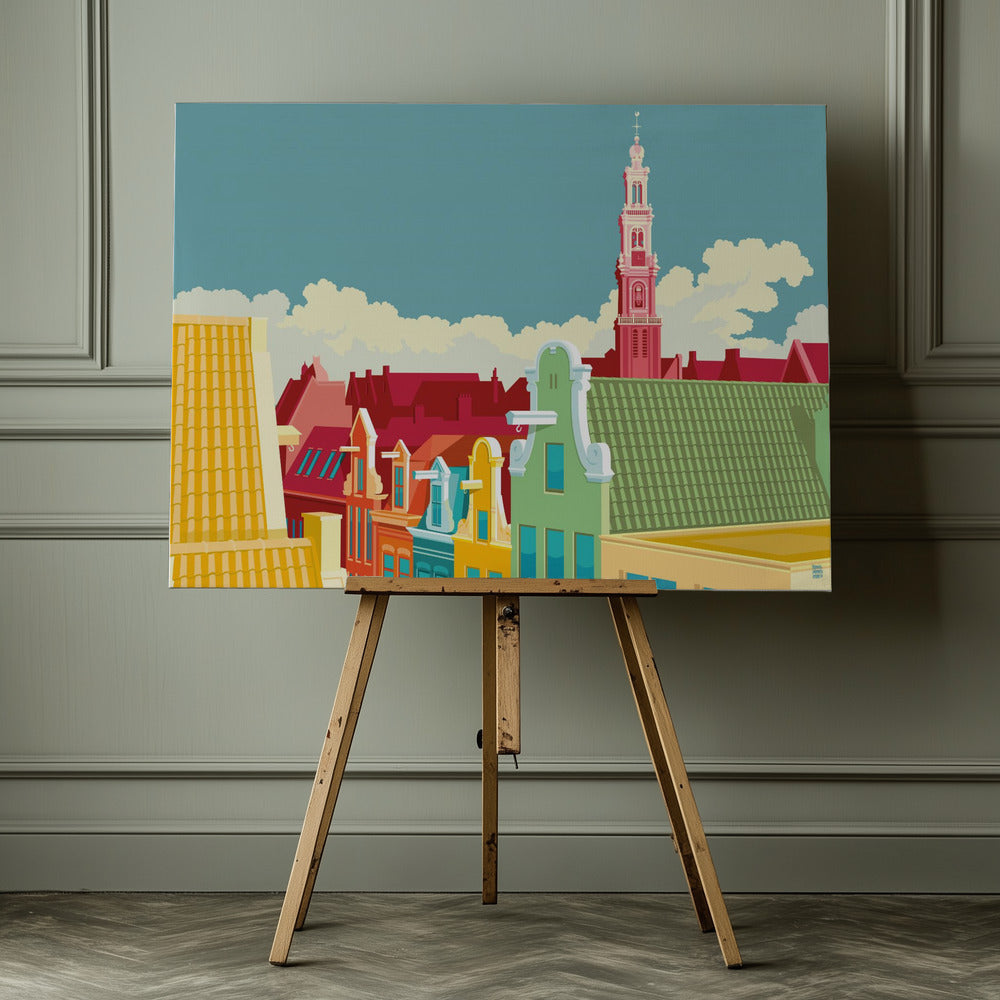 Amsterdam Jordaan Westerkerk - Poster / Art Print - interiör