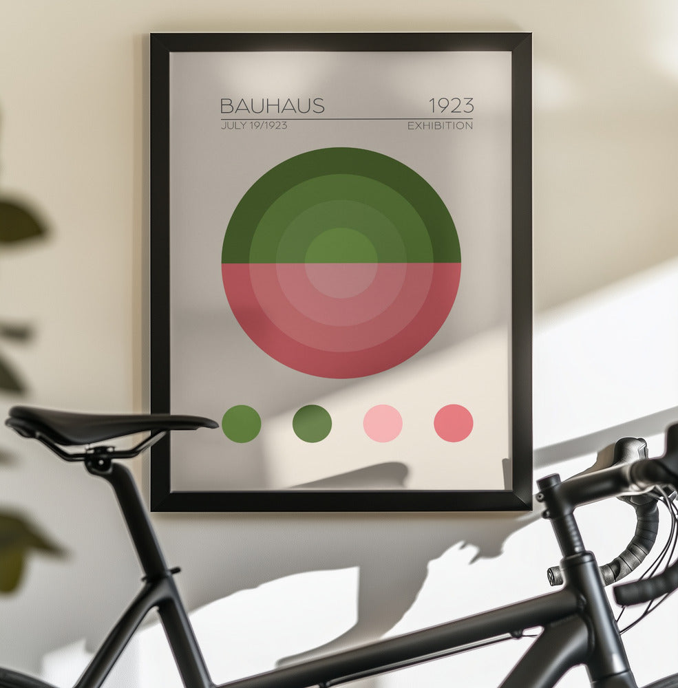 Bauhaus Yesil Daire - Poster / Art Print - interiör
